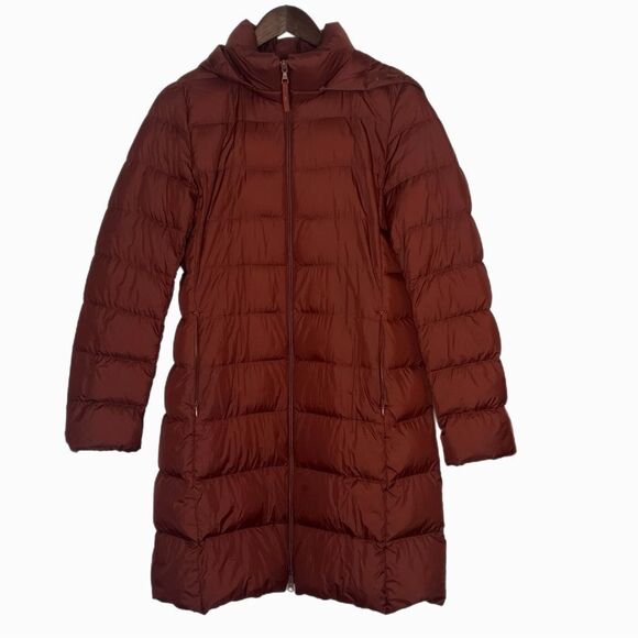 Uniqlo Jackets & Blazers - Uniqlo Ultra Light Down Rust Puffer Long Jacket